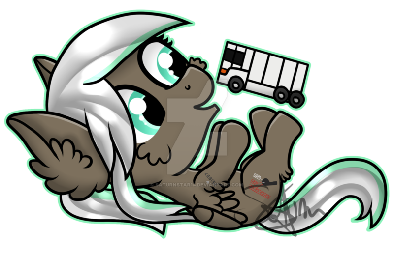 Size: 1024x662 | Tagged: artist:saturnstar14, chibi, cute, derpibooru import, oc, oc:lynn, safe, toy, truck, unofficial characters only, watermark