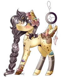 Size: 720x903 | Tagged: safe, artist:glitterskies2808, derpibooru import, oc, oc:flower catcher, unofficial characters only, original species, pony, female, mare, simple background, solo, transparent background