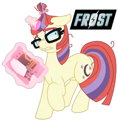 Size: 3000x3085 | Tagged: safe, artist:glacierfrostclaw, derpibooru import, moondancer, pony, unicorn, fallout equestria, energy pistol, energy weapon, fallout 4, fallout frost, female, glasses, magical energy weapon, mare, scared, weapon