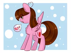 Size: 794x594 | Tagged: safe, artist:twily-star, derpibooru import, oc, oc:shyfly, unofficial characters only, pegasus, pony, chest fluff, chibi, female, mare, solo