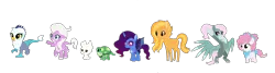 Size: 2440x652 | Tagged: safe, artist:unoriginai, derpibooru import, oc, unofficial characters only, changepony, dragriff, hybrid, adoptable, base used, cloven hooves, crack ship offspring, crack shipping, cute, goddamnit unoriginai, interspecies offspring, magical lesbian spawn, offspring, parent:angel bunny, parent:diamond tiara, parent:gabby, parent:gilda, parent:gummy, parent:little strongheart, parent:nightmare moon, parent:opalescence, parent:pinkie pie, parent:pound cake, parent:princess ember, parent:princess luna, parents:gember, parents:gumtank, parent:spike, parents:spiketiara, parent:tank, parent:thorax, parent:zephyr breeze, shipping, things breeding that should not breed