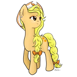 Size: 728x728 | Tagged: safe, artist:mimicproductions, derpibooru import, oc, oc:orangejack, unofficial characters only, earth pony, pony, bow, braided tail, cowboy hat, ear piercing, earring, eyeshadow, female, freckles, hat, jewelry, makeup, mare, piercing, simple background, solo, transparent background