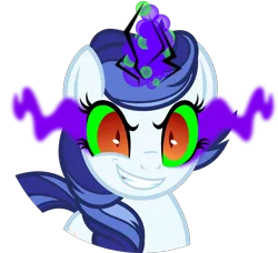 Size: 4000x3653 | Tagged: safe, artist:orin331, derpibooru import, king sombra, majesty, pony, unicorn, dancerverse, absurd resolution, corrupted, dark magic, evil, female, g1, g1 to g4, generation leap, magic, mare, possessed, simple background, solo, sombra eyes, transparent background, twirled her magic horn, xk-class end-of-the-world scenario