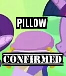 Size: 133x151 | Tagged: safe, derpibooru import, edit, edited screencap, screencap, pony, celestial advice, caption, confirmed, forced meme, meme, pillow