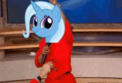 Size: 406x276 | Tagged: safe, derpibooru import, trixie, pony, unicorn, all bottled up, animated, cup, faic, female, gif, mare, meme, oprah winfrey, smirk, teacup, teacups, that pony sure does love teacups, twiface, wrong neighborhood