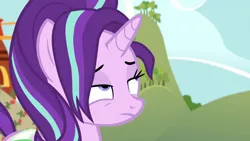 Size: 1920x1080 | Tagged: safe, derpibooru import, screencap, starlight glimmer, pony, unicorn, all bottled up, faic, female, mare, messy mane, out of context, solo, tired