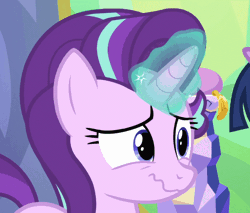 Size: 720x613 | Tagged: safe, derpibooru import, edit, edited screencap, screencap, starlight glimmer, twilight sparkle, twilight sparkle (alicorn), alicorn, pony, celestial advice, animated, cropped, crying, gif, happy