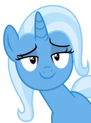 Size: 3500x4729 | Tagged: safe, artist:masem, derpibooru import, trixie, pony, unicorn, all bottled up, .ai available, absurd resolution, bust, female, mare, simple background, smug, solo, transparent background, vector