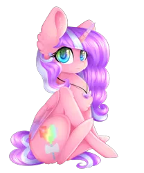 Size: 2500x3000 | Tagged: safe, artist:magicalbrownie, derpibooru import, oc, oc:lollipop twirl, unofficial characters only, alicorn, pony, chest fluff, female, heart eyes, high res, mare, simple background, sitting, solo, transparent background, wingding eyes