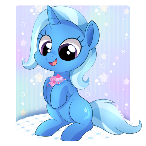 Size: 800x800 | Tagged: safe, artist:mimijuliane, derpibooru import, teacup poodle, trixie, pony, unicorn, all bottled up, cup, cute, diatrixes, female, mare, teacup, that pony sure does love teacups