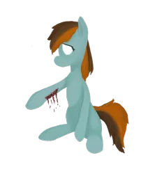 Size: 846x954 | Tagged: artist:restartbob, blood, cutting, derpibooru import, oc, oc:mercury vapour, self harm, semi-grimdark, solo, unofficial characters only