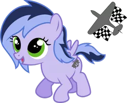 Size: 1024x832 | Tagged: artist:jeremeymcdude, derpibooru import, female, filly, oc, oc:kittyhawk, p-40e kittyhawk, plane, safe, show accurate, simple background, solo, transparent background, unofficial characters only, vector