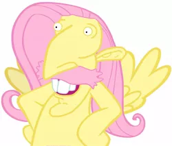 Size: 1600x1366 | Tagged: derpibooru import, fluttershy, meme, nigel thornberry, safe, smashing