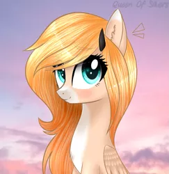 Size: 1009x1038 | Tagged: safe, artist:queenofsilvers, derpibooru import, oc, unofficial characters only, pegasus, pony, commission, cute, female, glasses, looking at you, mare, smiling, solo