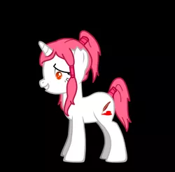 Size: 1818x1781 | Tagged: safe, derpibooru import, oc, oc:crimson prose, unofficial characters only, pony, unicorn, pony creator, female, pigtails, tail wrap