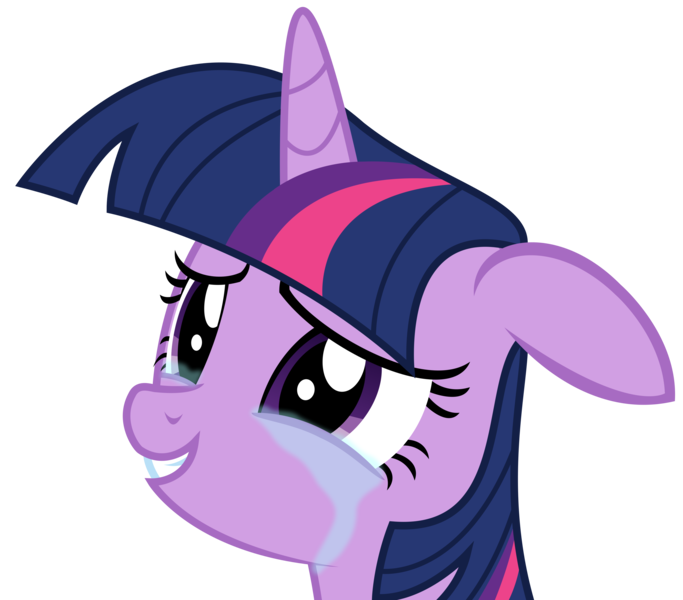 Size: 3591x3156 | Tagged: safe, artist:sketchmcreations, derpibooru import, twilight sparkle, twilight sparkle (alicorn), alicorn, pony, celestial advice, crying, floppy ears, simple background, smiling, transparent background, vector