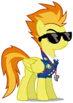 Size: 2130x3000 | Tagged: safe, artist:brony-works, derpibooru import, spitfire, pegasus, pony, clothes, drill sergeant, high res, raised eyebrow, simple background, solo, sunglasses, transparent background, vector, wings, wonderbolts dress uniform