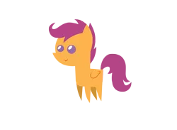 Size: 3182x2327 | Tagged: safe, artist:aborrozakale, derpibooru import, scootaloo, pony, high res, pointy ponies, simple background, solo, transparent background