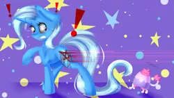 Size: 3309x1861 | Tagged: semi-grimdark, artist:lixthefork, derpibooru import, teacup poodle, trixie, pony, unicorn, barking, blood, cup, dark magic, female, magic, mare, pentagram, teacup