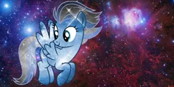 Size: 1366x685 | Tagged: artist:mlpsonic156, derpibooru import, galaxy, night glider, safe, semi-transparent, space, vector, wallpaper