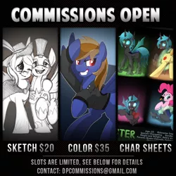 Size: 900x900 | Tagged: artist:drawponies, commission, commission info, derpibooru import, oc, oc:caerdwyn magni, oc:donne starside, oc:shifter, safe, unofficial characters only