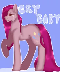 Size: 1024x1215 | Tagged: artist:alliedrawsart, cry baby, crying, derpibooru import, pinkamena diane pie, pinkie pie, safe, solo