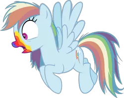 Size: 3810x3000 | Tagged: safe, artist:sollace, derpibooru import, rainbow dash, pony, zombie, 28 pranks later, .svg available, cookie zombie, flying, open mouth, simple background, solo, transparent background, vector