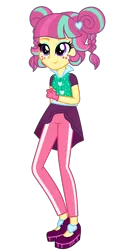 Size: 1800x3500 | Tagged: safe, artist:mixiepie, derpibooru import, sour sweet, equestria girls, friendship games, alternate universe, archery, clothes, cute, flash puppet, freckles, pants, simple background, smiling, solo, sourbetes, transparent background