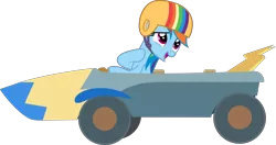 Size: 5676x3000 | Tagged: safe, artist:uponia, derpibooru import, rainbow dash, pegasus, pony, the cart before the ponies, .svg available, absurd resolution, cart, driving, female, helmet, inkscape, mare, open mouth, simple background, solo, transparent background, vector