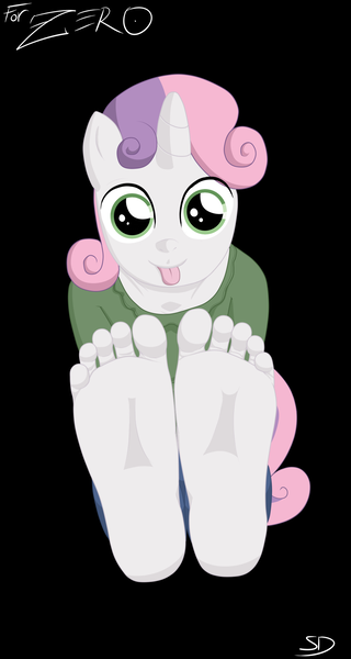 Size: 1065x2000 | Tagged: anthro, artist:colonystudios, barefoot, derpibooru import, feet, female, fetish, foot fetish, foot focus, plantigrade anthro, soles, solo, solo female, suggestive, sweetie belle, toes