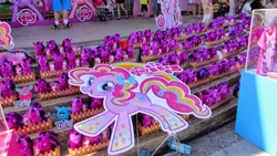 Size: 1600x902 | Tagged: safe, derpibooru import, pinkie pie, twilight sparkle, twilight sparkle (alicorn), alicorn, pony, chinese text, furby, irl, my little pony logo, photo, plushie, rainbow ponies, rainbow power, stock vector, taiwan