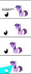 Size: 911x2187 | Tagged: derpibooru import, duck, kurzgesagt, pointy ponies, safe, shoop da whoop, twilight sparkle, wat