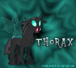 Size: 3311x2959 | Tagged: artist:cyber-murph, changeling, cute, derpibooru import, safe, season 5, signature, solo, the times they are a changeling, thorax