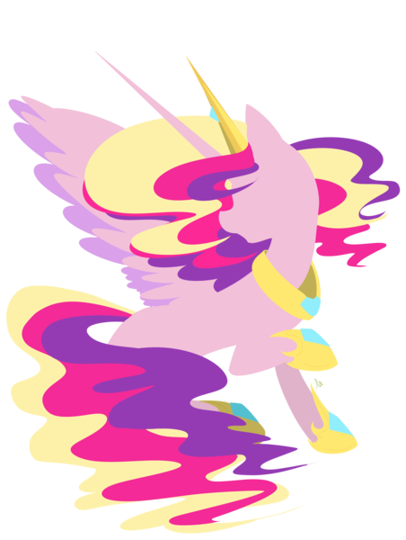 Size: 6133x8133 | Tagged: absurd resolution, artist:illustrativeauthor, derpibooru import, minimalist, princess cadance, safe, simple background, solo, transparent background