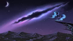 Size: 6000x3375 | Tagged: safe, artist:duskie-06, derpibooru import, princess luna, absurd resolution, galaxy, nebula, night, scenery, solo