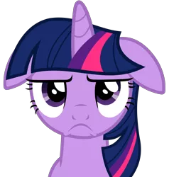 Size: 5382x5662 | Tagged: safe, artist:slb94, derpibooru import, twilight sparkle, pony, unicorn, absurd resolution, female, floppy ears, frown, grumpy, grumpy twilight, looking at you, mare, simple background, solo, transparent background, unamused, vector