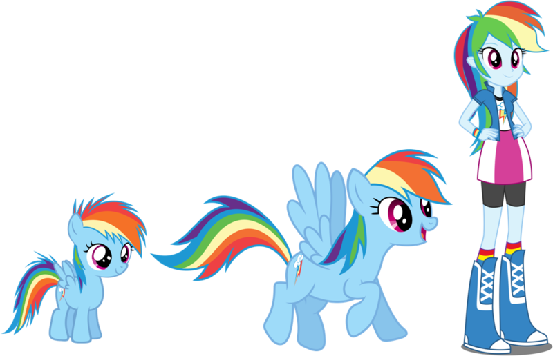 Size: 1044x673 | Tagged: safe, artist:legoinflatables, derpibooru import, rainbow dash, equestria girls, evolution, filly