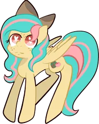 Size: 942x1180 | Tagged: safe, artist:parashy, derpibooru import, oc, oc:vanilla ganache, unofficial characters only, pegasus, pony, female, heart eyes, looking up, mare, solo, wingding eyes