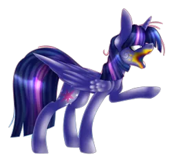 Size: 1984x1819 | Tagged: safe, artist:immagoddampony, derpibooru import, twilight sparkle, twilight sparkle (alicorn), alicorn, pony, 28 pranks later, cookie zombie, simple background, solo, transparent background