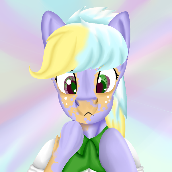 Size: 900x900 | Tagged: safe, artist:bevendre, derpibooru import, applejack, cloudchaser, human, pegasus, pony, equestria girls, bust, character to character, female, human to pony, portrait, simple background, solo, transformation