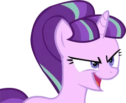 Size: 11983x9826 | Tagged: absurd resolution, artist:cyanlightning, derpibooru import, evil grin, safe, simple background, smiling, solo, starlight glimmer, the cutie re-mark, transparent background, vector