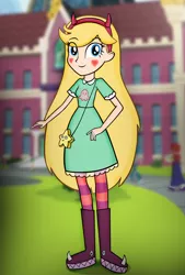 Size: 2698x4001 | Tagged: safe, artist:invisibleink, derpibooru import, equestria girls, canterlot high, crossover, equestria girls-ified, star butterfly, star vs the forces of evil