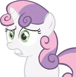 Size: 10699x10919 | Tagged: safe, artist:cyanlightning, derpibooru import, sweetie belle, pony, unicorn, twilight time, absurd resolution, simple background, solo, transparent background, vector, worried