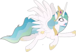 Size: 5869x4000 | Tagged: safe, artist:sollace, derpibooru import, princess celestia, pony, zombie, 28 pranks later, absurd resolution, cookie zombie, female, flying, implied cake, mare, open mouth, simple background, solo, transparent background, vector