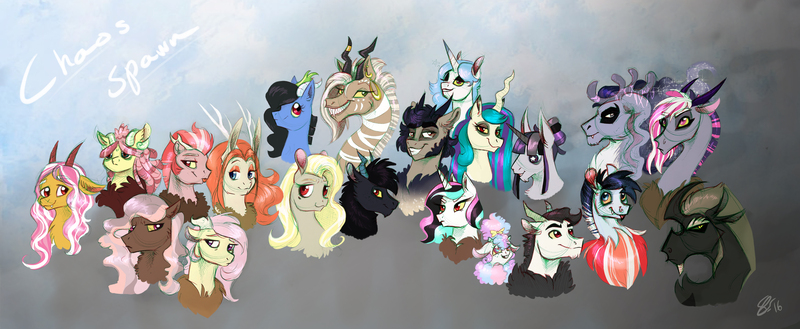 Size: 6637x2729 | Tagged: artist:vindhov, derpibooru import, draconequus, female, half-siblings, hybrid, interdimensional siblings, interspecies offspring, kilalaverse, male, next generation, oc, oc:angel, oc:calypso, oc:dreamcatcher, oc:dysnomia, oc:eris, oc:harmonia, oc:haywire, oc:hijack, oc:kalypso, oc:krowe, oc:larkspur, oc:panacea, oc:pandora, oc:prince illusion, oc:radiant grace, oc:raine, oc:ravenclaw, oc:shetani, oc:starchild, oc:twisted mind, oc:unnatural, offspring, pandoraverse, parent:discord, parent:fluttershy, parent:princess celestia, parent:princess luna, parent:queen chrysalis, parent:rainbow dash, parents:canon x oc, parents:discodash, parents:discolight, parents:discolis, parents:discoshy, parents:dislestia, parents:lunacord, parents:treecord, parents:zecord, parent:tree hugger, parent:twilight sparkle, parent:unnamed oc, parent:zecora, safe, unofficial characters only