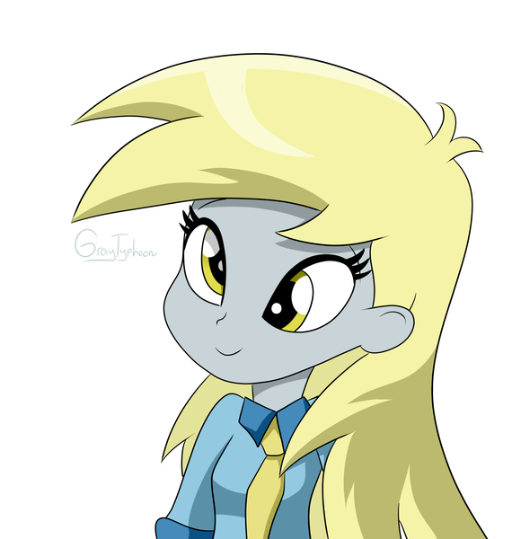 Size: 1900x2000 | Tagged: safe, artist:graytyphoon, derpibooru import, derpy hooves, equestria girls, simple background, solo, white background