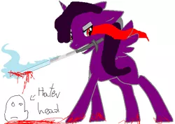 Size: 558x395 | Tagged: grimdark, artist:supermlpfnafgearlill, derpibooru import, oc, unofficial characters only, alicorn, pony, alicorn oc, blood, edgy, original character do not steal