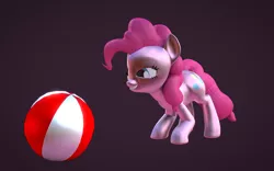 Size: 3840x2400 | Tagged: 3d, artist:creatorofpony, artist:lavik1988, beach ball, blender, derpibooru import, pinkie pie, safe, solo