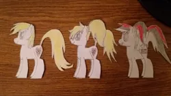 Size: 1280x720 | Tagged: safe, artist:broninikita, derpibooru import, oc, oc:aryanne, unofficial characters only, earth pony, pegasus, pony, alternate hairstyle, craft, female, flag, germany, glasses, heart, nazi, paper, papercraft, photo, ponytail, swastika