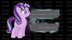 Size: 1920x1080 | Tagged: artist:djdavid98 edits, artist:murknl, dark, derpibooru import, equal cutie mark, pose, proud, quote, safe, starlight glimmer, vector, wallpaper